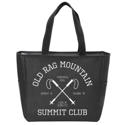 Climbed Old Rag Mountain Summit Club Hike Virginia Usa Zip Tote Bag