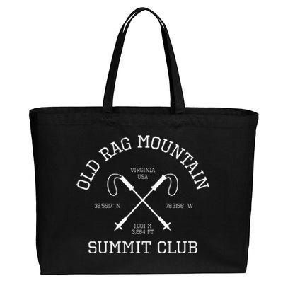 Climbed Old Rag Mountain Summit Club Hike Virginia Usa Cotton Canvas Jumbo Tote