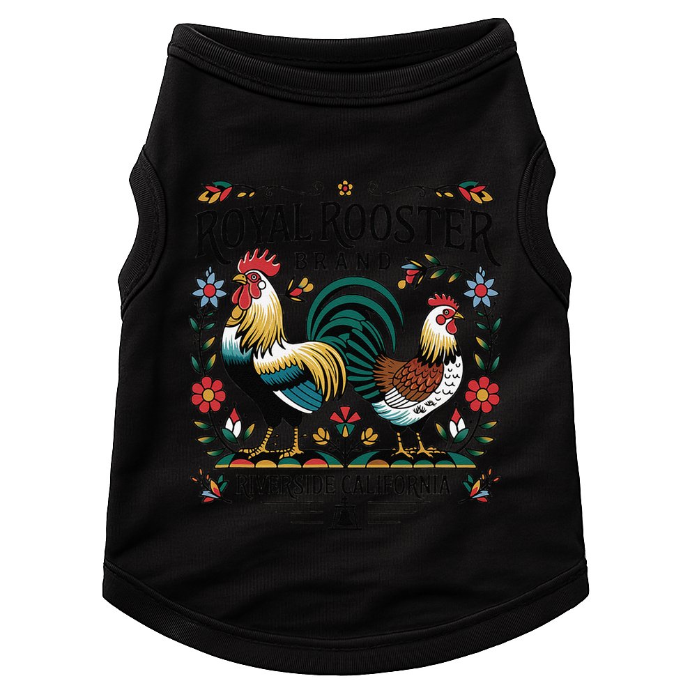 City Of Riverside California Royal Rooster Brand Doggie Tank