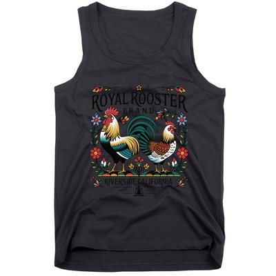 City Of Riverside California Royal Rooster Brand Tank Top