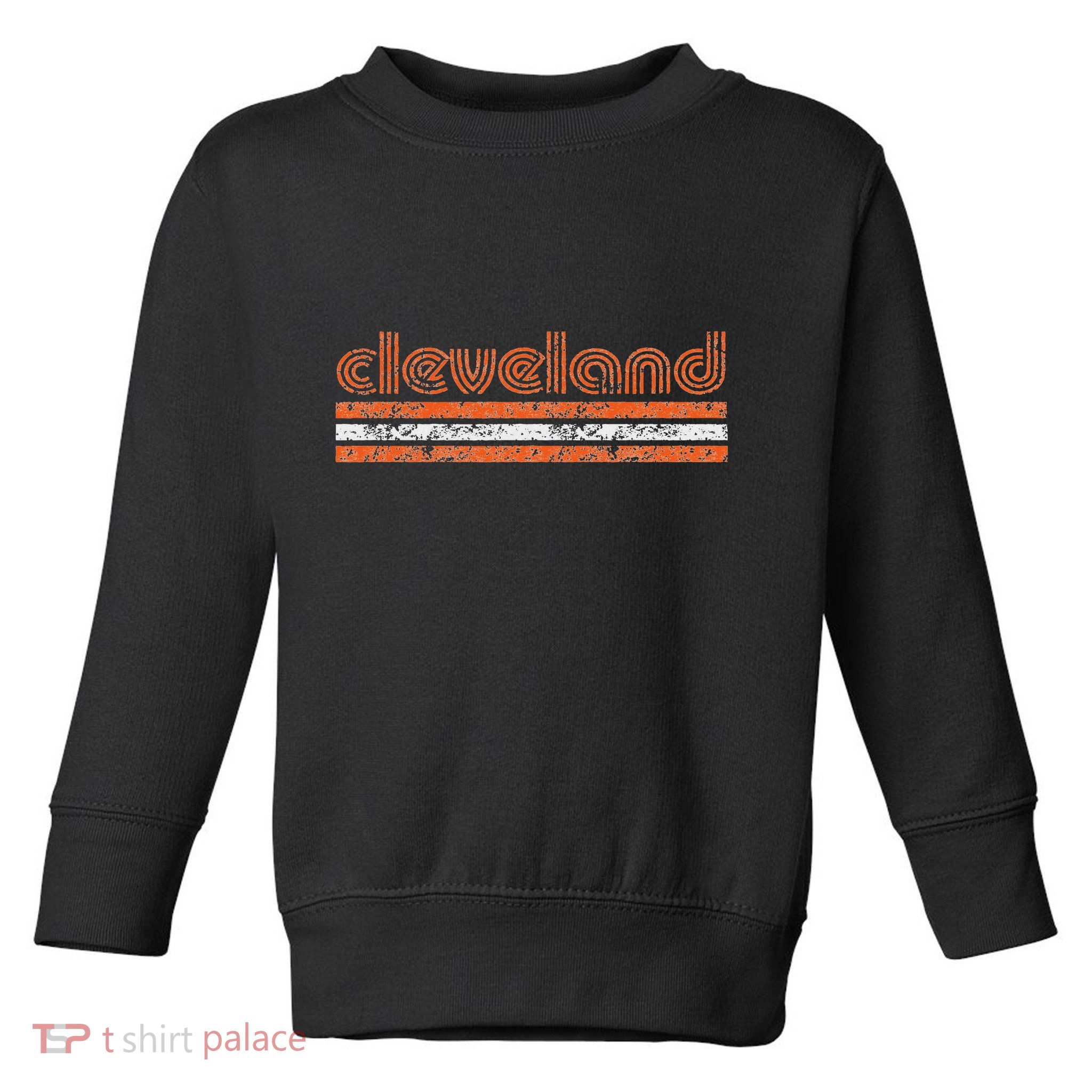 Cleveland Ohio Retro Vintage Weathered Toddler Sweatshirt