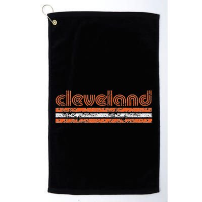 Cleveland Ohio Retro Vintage Weathered Golf Towel