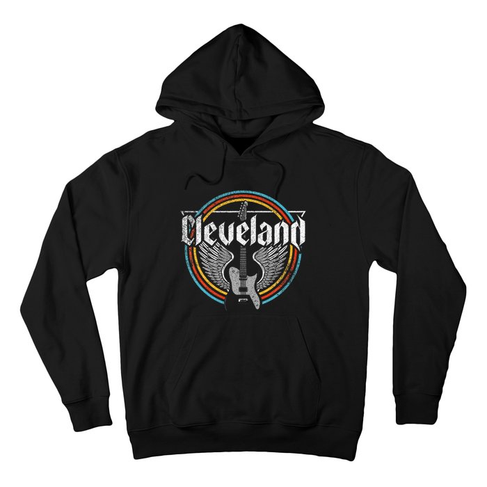 Cleveland Ohio Rock Music Retro Graphic Hoodie