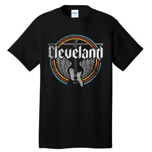 Cleveland Ohio Rock Music Retro Graphic Tall T-Shirt