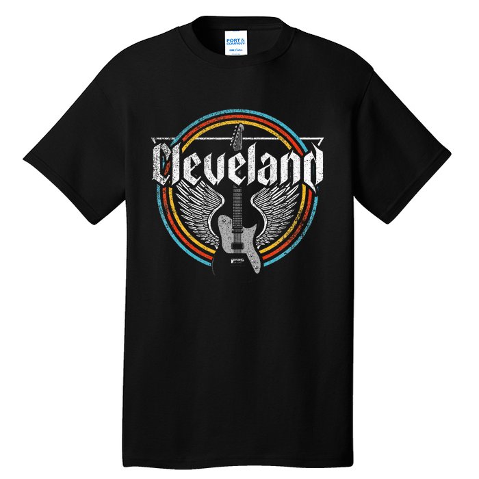 Cleveland Ohio Rock Music Retro Graphic Tall T-Shirt