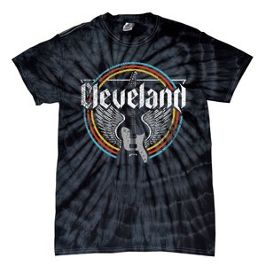 Cleveland Ohio Rock Music Retro Graphic Tie-Dye T-Shirt