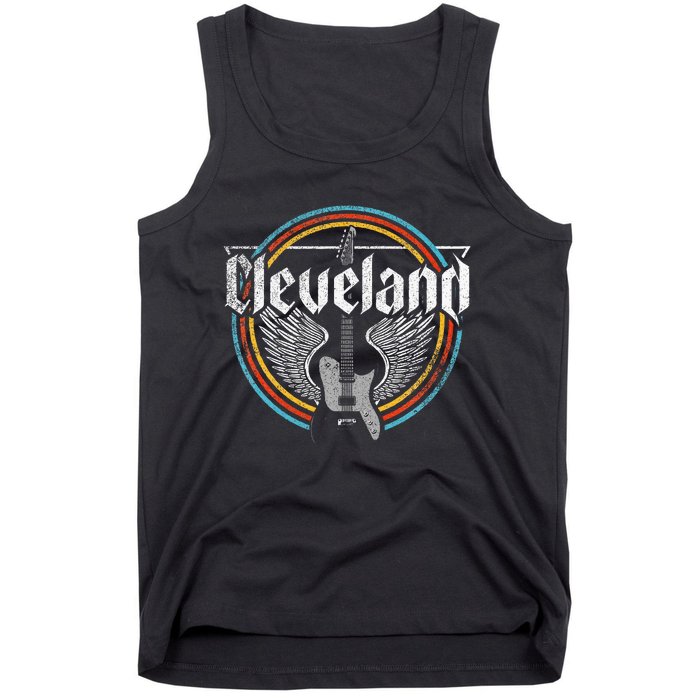 Cleveland Ohio Rock Music Retro Graphic Tank Top