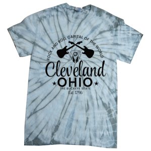 Cleveland Ohio Rock And Roll Capital Est 1796 Souvenir Tie-Dye T-Shirt