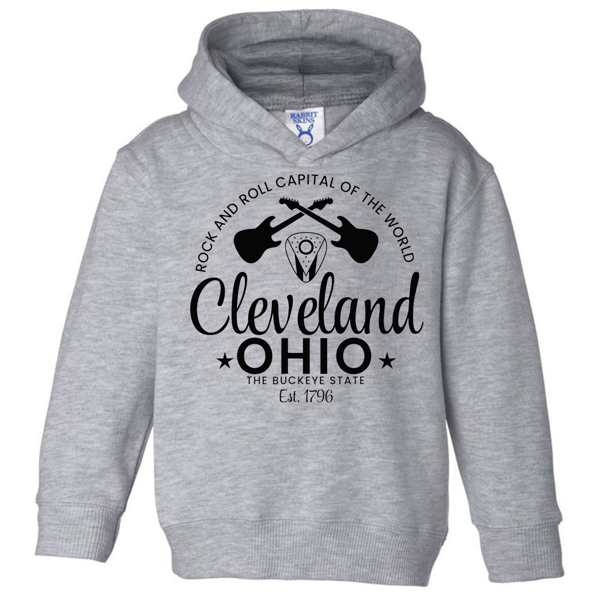 Cleveland Ohio Rock And Roll Capital Est 1796 Souvenir Toddler Hoodie