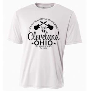 Cleveland Ohio Rock And Roll Capital Est 1796 Souvenir Cooling Performance Crew T-Shirt