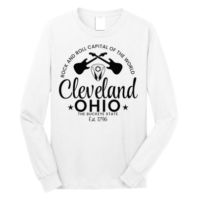 Cleveland Ohio Rock And Roll Capital Est 1796 Souvenir Long Sleeve Shirt
