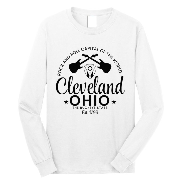 Cleveland Ohio Rock And Roll Capital Est 1796 Souvenir Long Sleeve Shirt