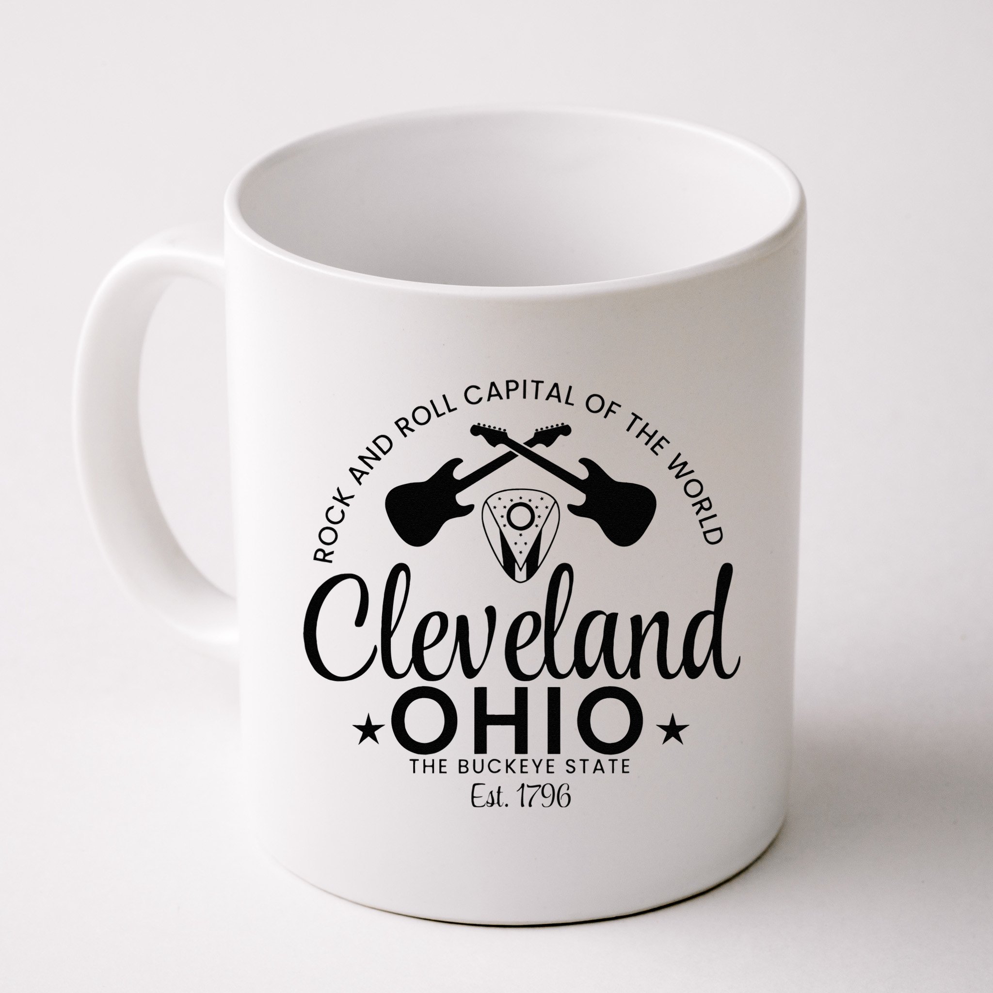 Cleveland Ohio Rock And Roll Capital Est 1796 Souvenir Mug