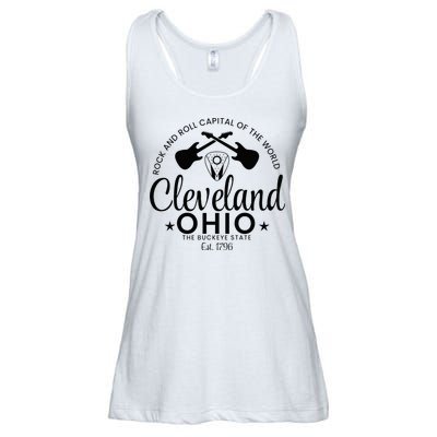 Cleveland Ohio Rock And Roll Capital Est 1796 Souvenir Ladies Essential Flowy Tank