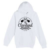 Cleveland Ohio Rock And Roll Capital Est 1796 Souvenir Premium Pullover Hoodie