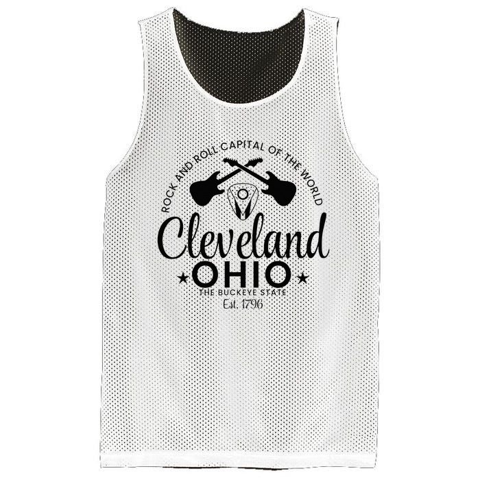 Cleveland Ohio Rock And Roll Capital Est 1796 Souvenir Mesh Reversible Basketball Jersey Tank