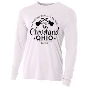 Cleveland Ohio Rock And Roll Capital Est 1796 Souvenir Cooling Performance Long Sleeve Crew