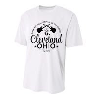 Cleveland Ohio Rock And Roll Capital Est 1796 Souvenir Performance Sprint T-Shirt