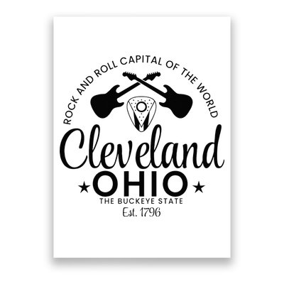 Cleveland Ohio Rock And Roll Capital Est 1796 Souvenir Poster
