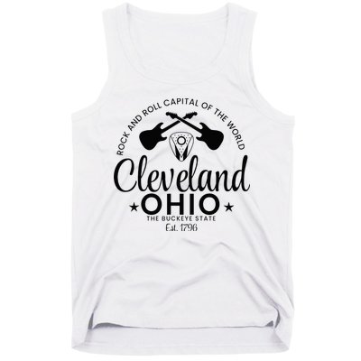 Cleveland Ohio Rock And Roll Capital Est 1796 Souvenir Tank Top