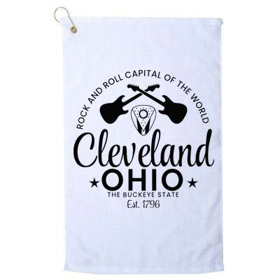 Cleveland Ohio Rock And Roll Capital Est 1796 Souvenir Golf Towel