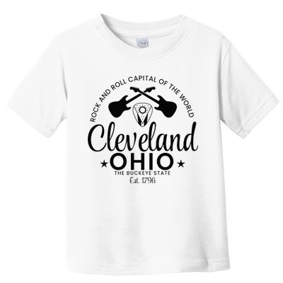 Cleveland Ohio Rock And Roll Capital Est 1796 Souvenir Toddler T-Shirt