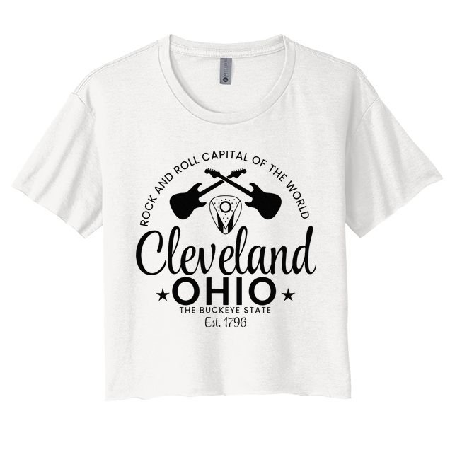 Cleveland Ohio Rock And Roll Capital Est 1796 Souvenir Crop Top