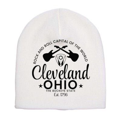 Cleveland Ohio Rock And Roll Capital Est 1796 Souvenir Short Acrylic Beanie