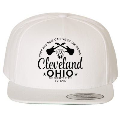Cleveland Ohio Rock And Roll Capital Est 1796 Souvenir Wool Snapback Cap