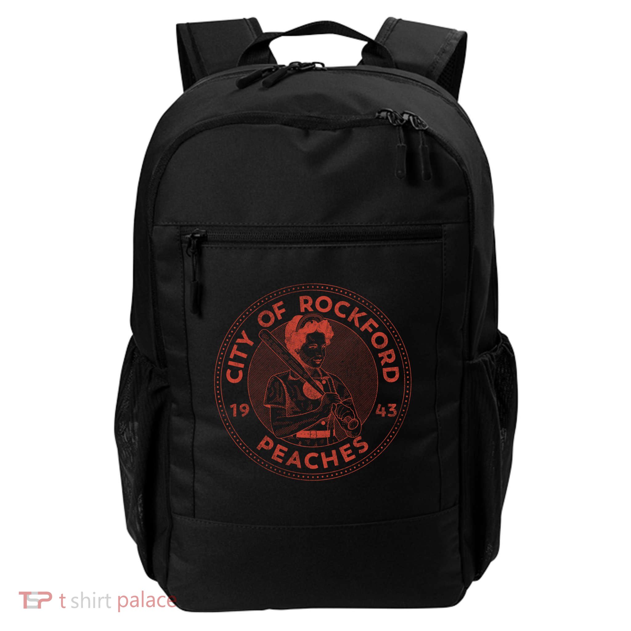 City Of Rockford Peaches Baseball Gift Backpack