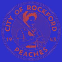 City Of Rockford Peaches Baseball Gift Button