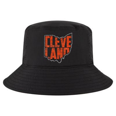 Cleveland Ohio Retro Souvenir Cool Comfort Performance Bucket Hat