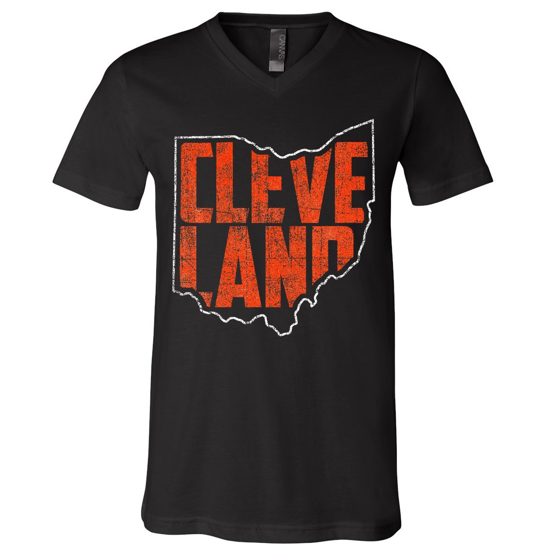 Cleveland Ohio Retro Souvenir V-Neck T-Shirt