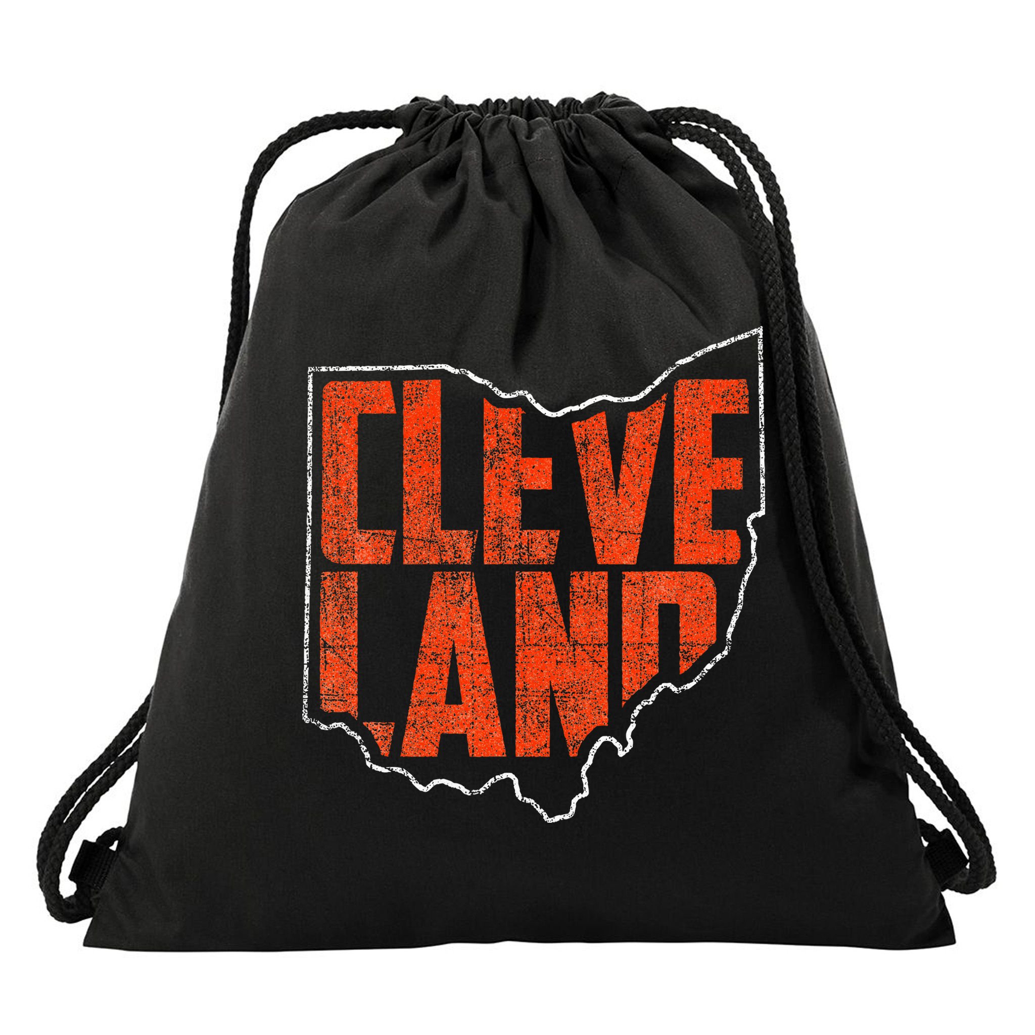 Cleveland Ohio Retro Souvenir Drawstring Bag