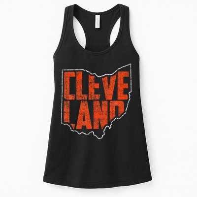 Cleveland Ohio Retro Souvenir Womens Tank Top