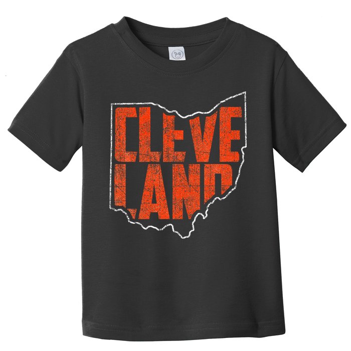 Cleveland Ohio Retro Souvenir Toddler T-Shirt