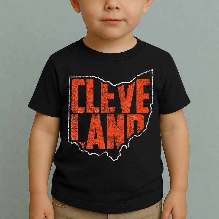 Cleveland Ohio Retro Souvenir Toddler T-Shirt