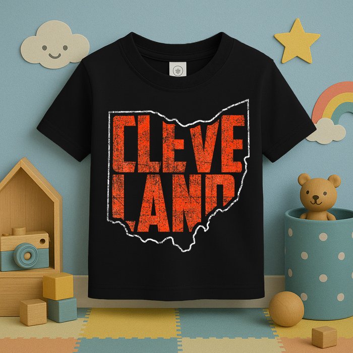 Cleveland Ohio Retro Souvenir Toddler T-Shirt