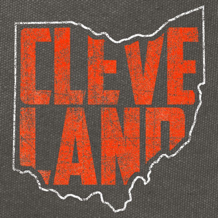 Cleveland Ohio Retro Souvenir Cotton Canvas Backpack