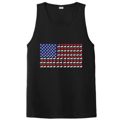 Corgi American Dog Flag PosiCharge Competitor Tank