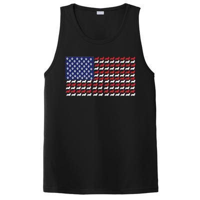 Corgi American Dog Flag PosiCharge Competitor Tank