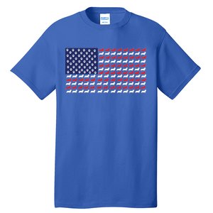 Corgi American Dog Flag Tall T-Shirt