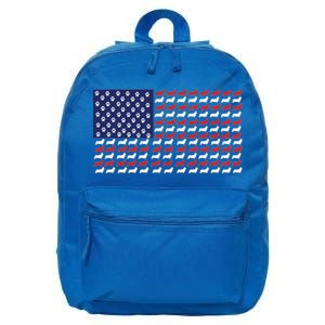 Corgi American Dog Flag 16 in Basic Backpack