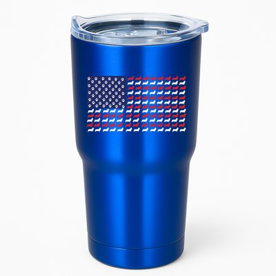 Corgi American Dog Flag Tumbler