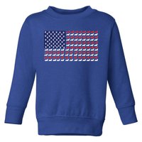 Corgi American Dog Flag Toddler Sweatshirt