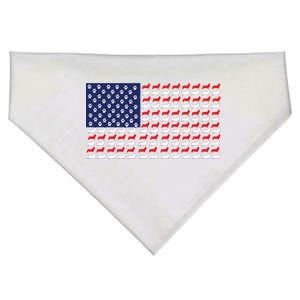 Corgi American Dog Flag USA-Made Doggie Bandana