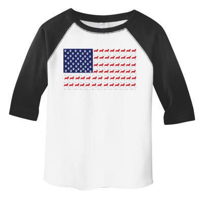 Corgi American Dog Flag Toddler Fine Jersey T-Shirt