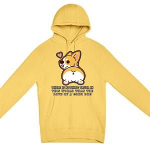 Corgi Butt Love A Dog Premium Pullover Hoodie