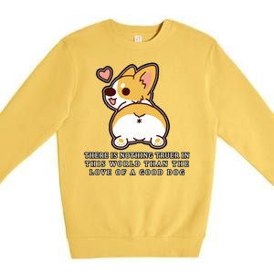 Corgi Butt Love A Dog Premium Crewneck Sweatshirt