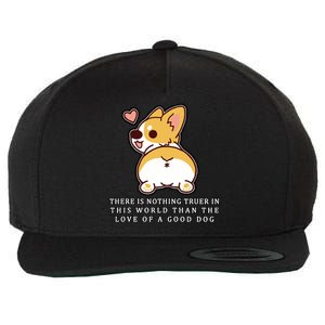 Corgi Butt Love A Dog Wool Snapback Cap